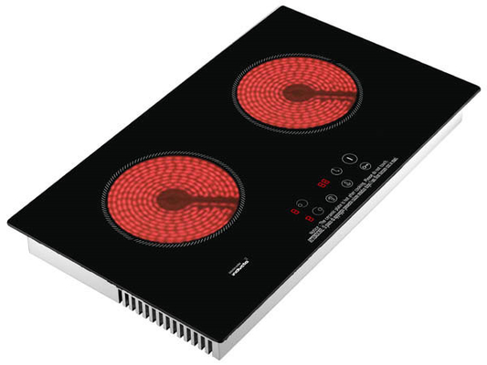 Cuiseur en céramique portatif de brûleur de double d'appareils de cuisine, Cooktop en céramique électronique