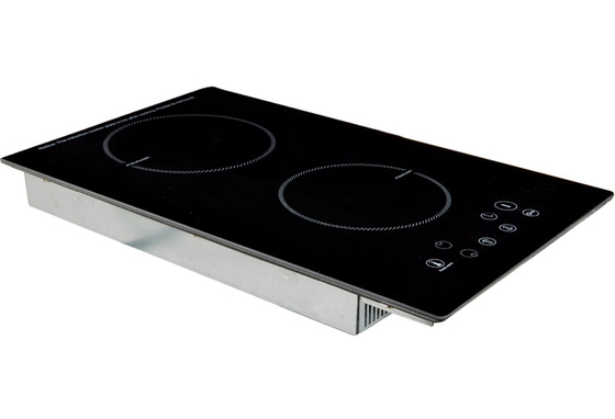 Construit dans le double brûleur Cooktop en céramique électrique, cuiseur infrarouge pour la famille/usage commercial