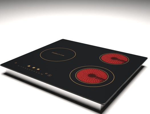 Cuisiniers mélangés électriques intégrés 6200W de Cooktop au Portable trois d'induction mince de brûleur