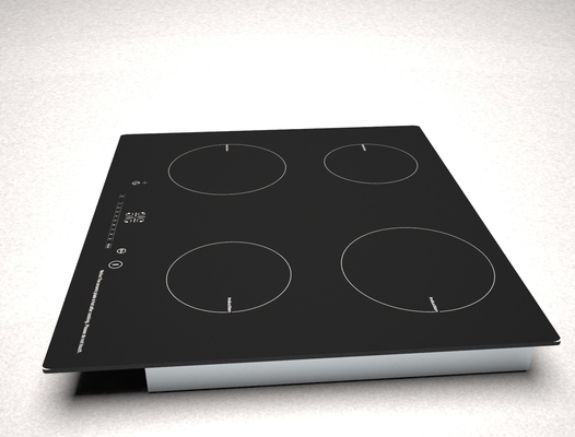 4 induction de chauffage Cooktop, cuiseur de brûleur du noir quatre de zone d'induction en céramique avec du CE