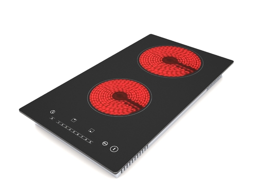 Cooktop en céramique de double brûleur