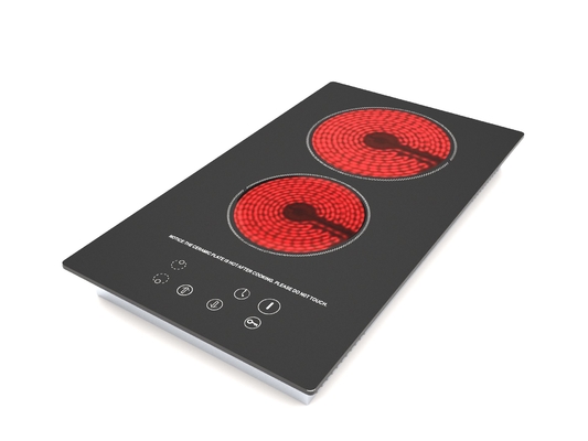 Cooktop en céramique de double brûleur